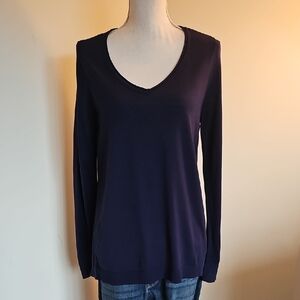 White House Black Market Deep Blue Blouse